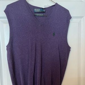 Men’s Purple Polo Sweater vest